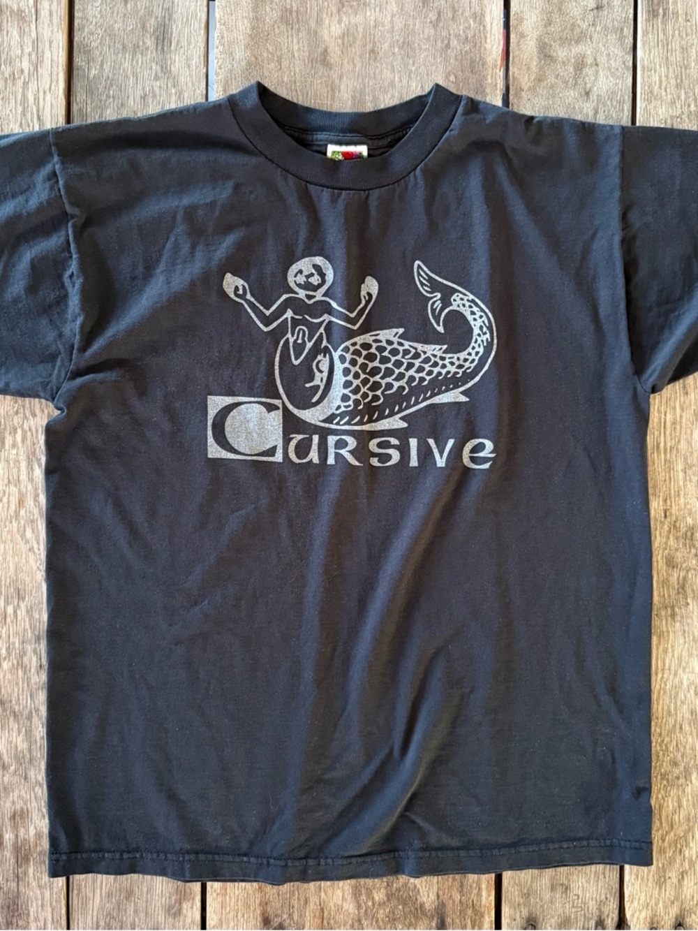 Men’s Cursive Band Black Graphic Tee